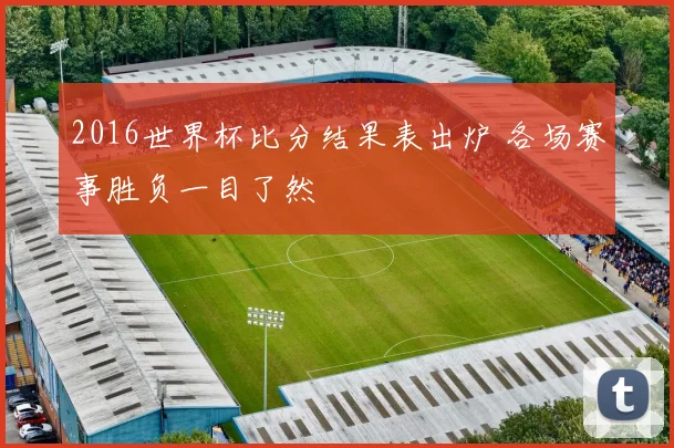 2016世界杯比分结果表出炉 各场赛事胜负一目了然